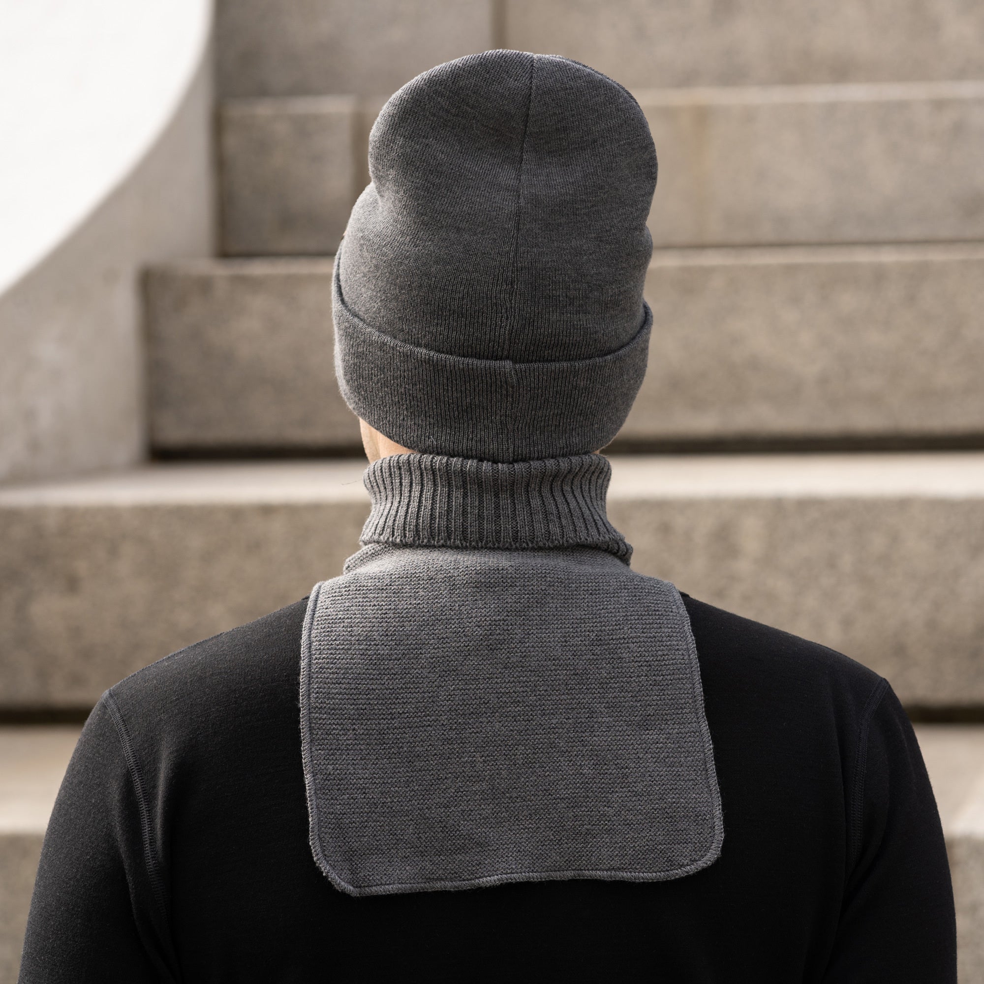 Herrs Stickad Dickie Halsvärmare Merino