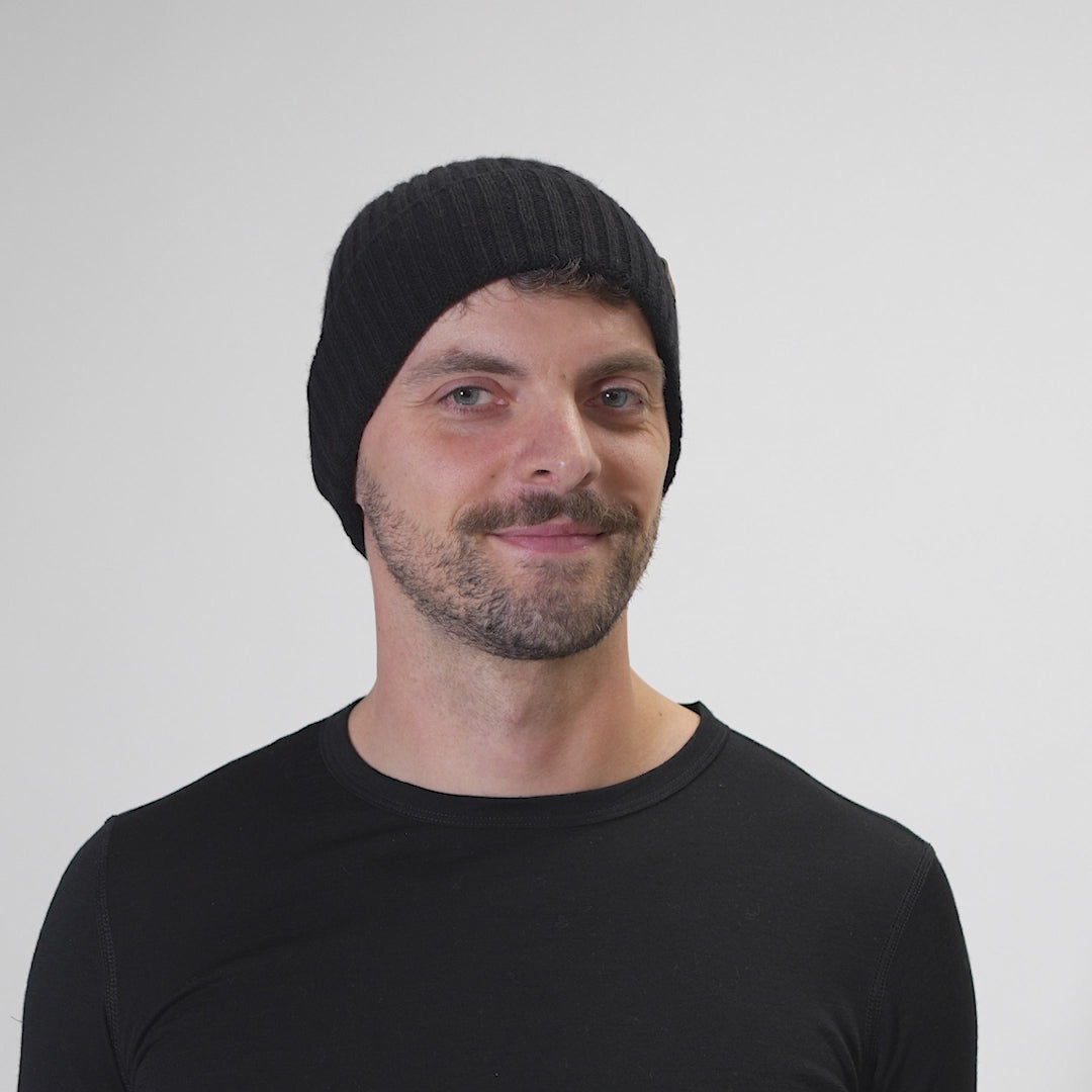 Herrars Cashmere Beanie Hatt