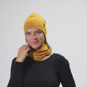 Kvinno Merino Beanie Gul
