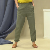 Linnebyxor Dakota Stone Green