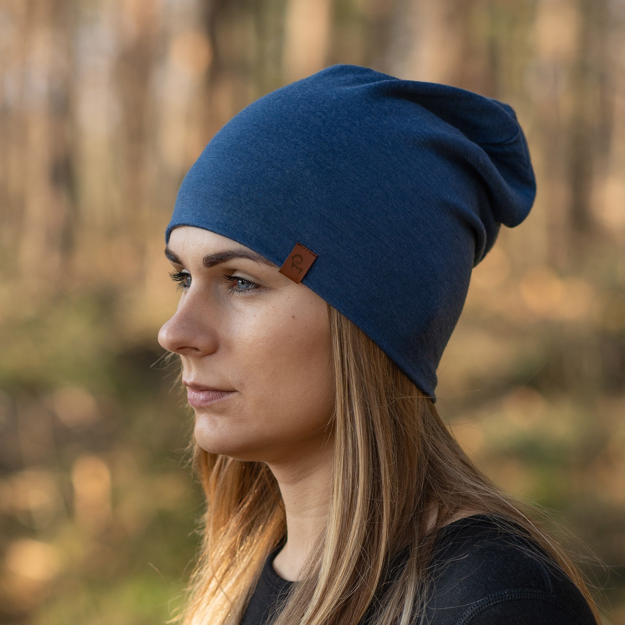 Dam Merino Beanie Denim
